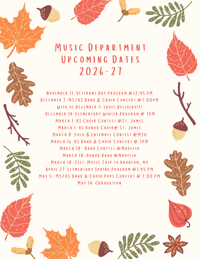 GHEC Music Calendar Events