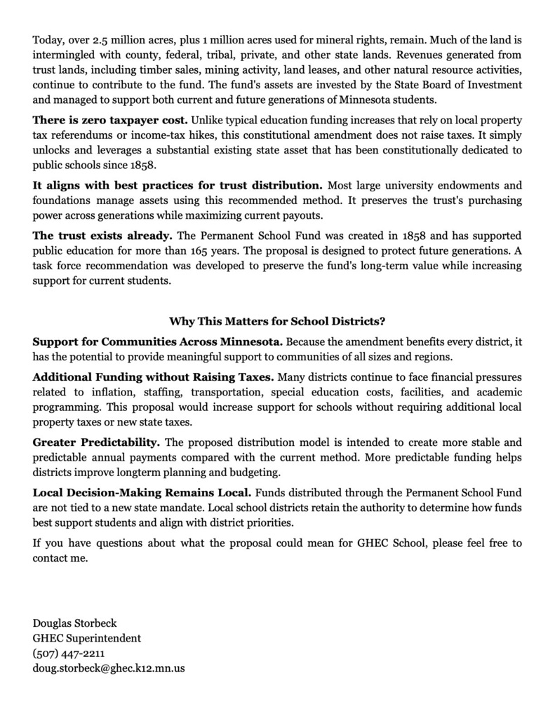 Permanent School Fund (Supporting Public Schools)