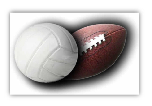 volleyball and football