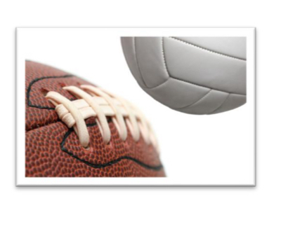 volleyball and football