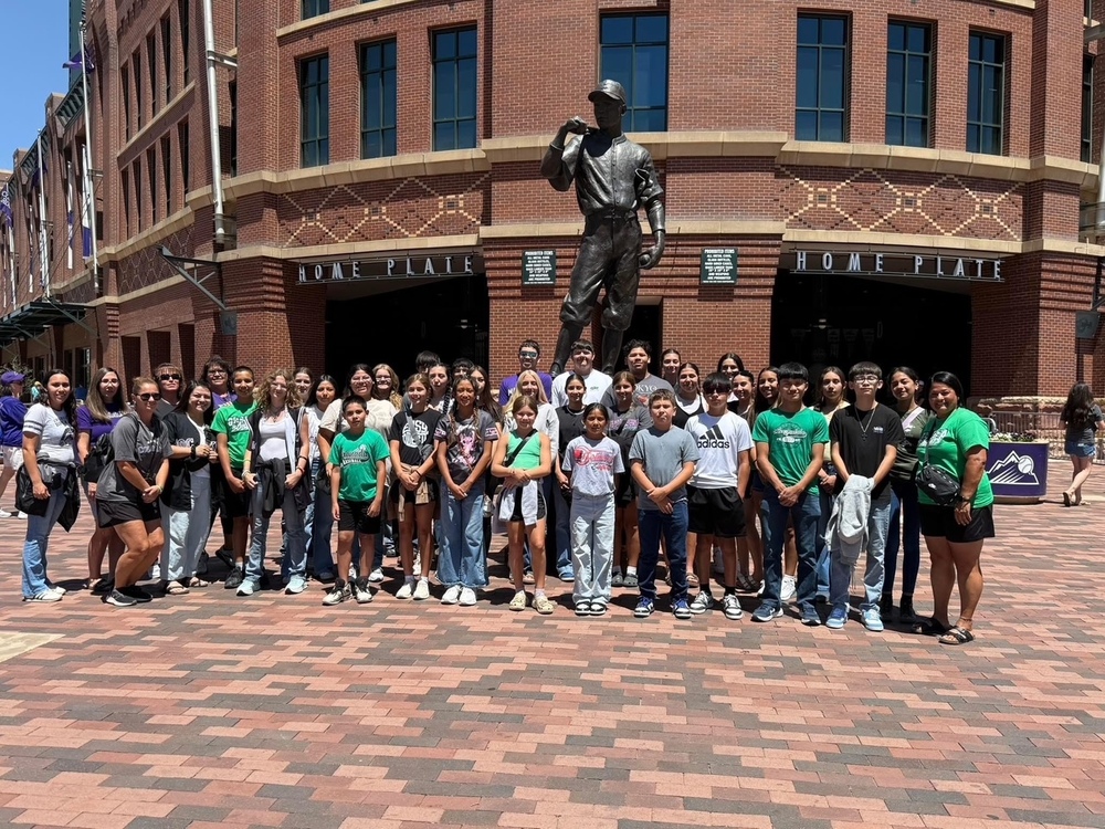 A group of 48 students in grades 4-12, who met or exceeded state expectations on CMAS, PSAT, or SAT tests in 2025, attended a Colorado Rockies game today. It was a fun-filled event, marked by favorable weather, yet ended in defeat for the Rockies. What an incredible group of kids we have at Granada School!