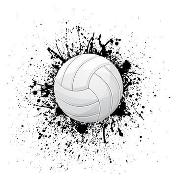 volleyball breaking out of wall