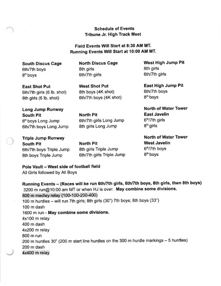 JH Track at Tribune, KS , 4/10/26 8:30 am MST