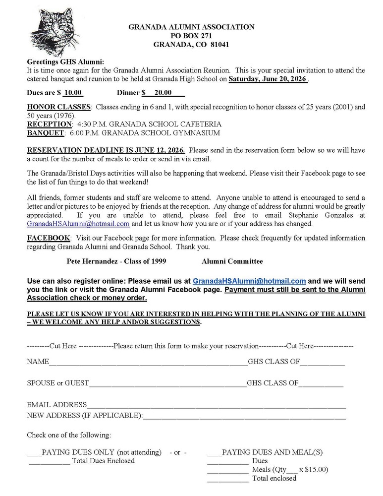 Granada Alumni, June 20th, 4 pm