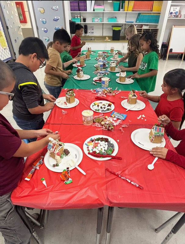 Granada School Elementary activities: Mrs. Shaylene Grasmick’s 2nd grade students were busy making gingerbread houses. Great job 2nd grade!