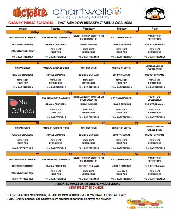 EM Breakfast Menu