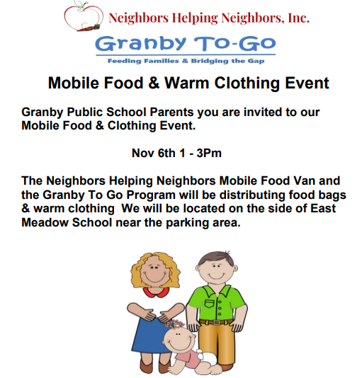 Mobile Food and Warm Clothing Flyer