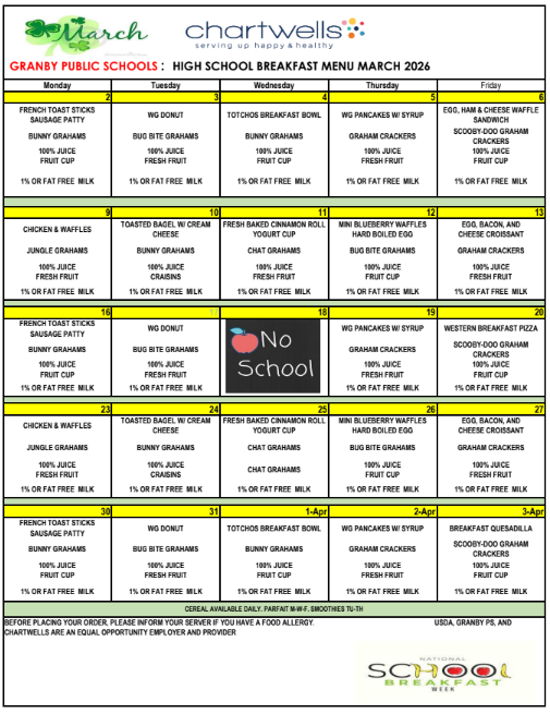 GJSHS Breakfast March