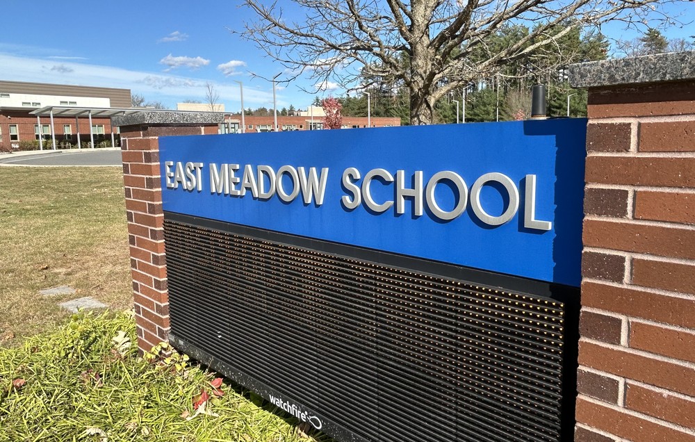 East Meadow Elementary School Sign