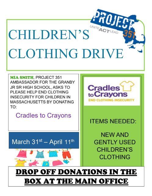 Children's Clothing Drive Flyer