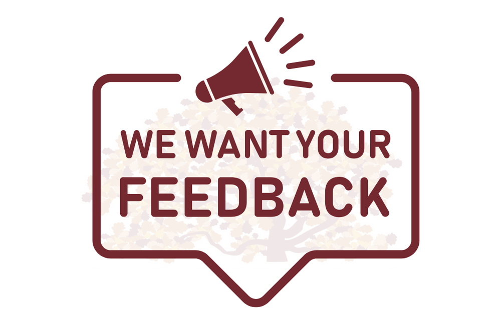We want your feedback