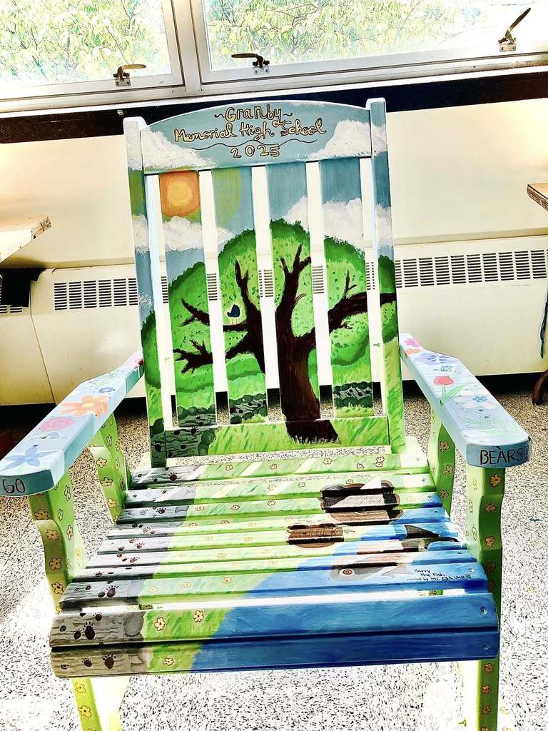 Photo of chair designed by Granby Students