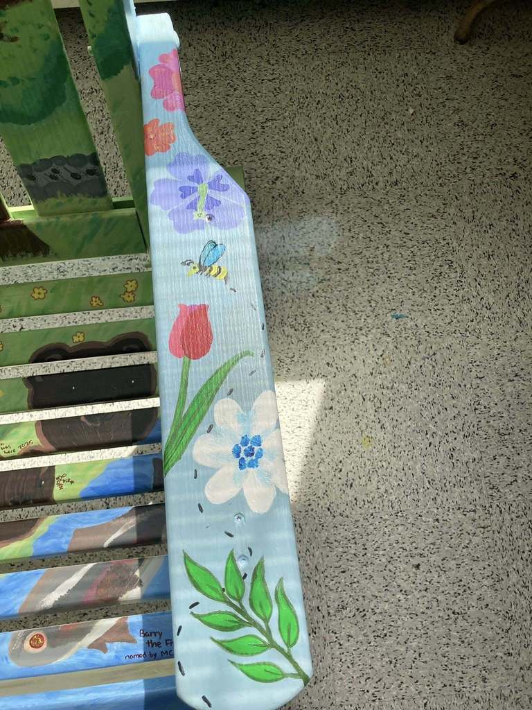 arm rest of chair 