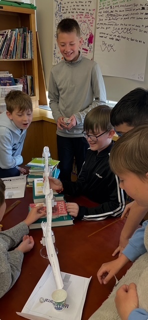 Students working in class.