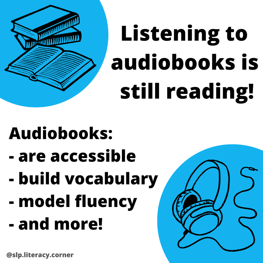 Listening to audiobooks is still reading!