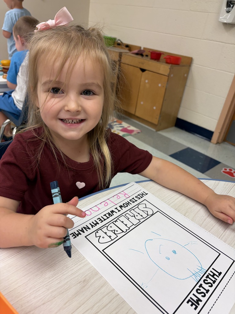 Girl drawing.