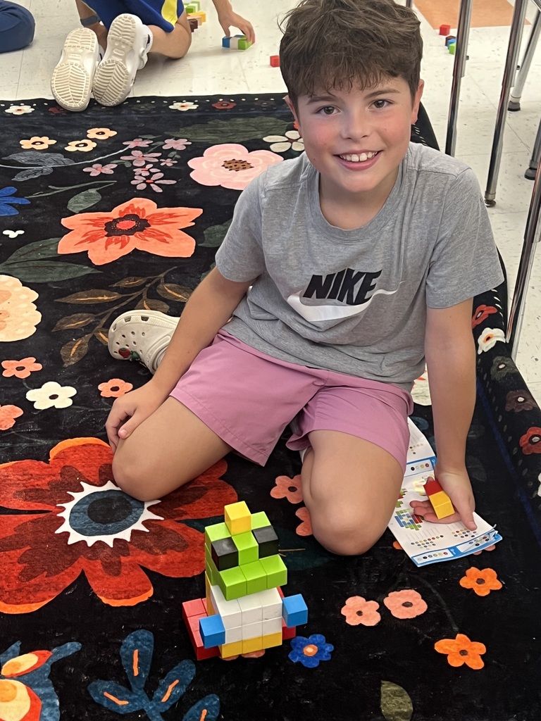 Students are learning math skills using creativity and teamwork! 