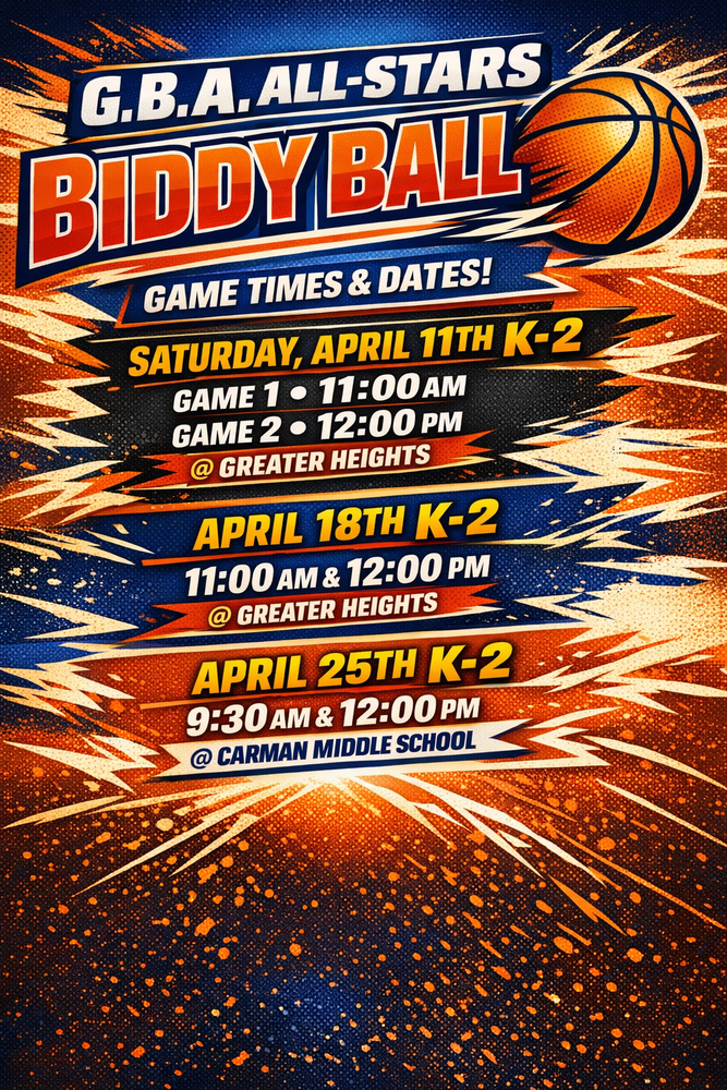 Flyer with sparks announcing Biddy Ball