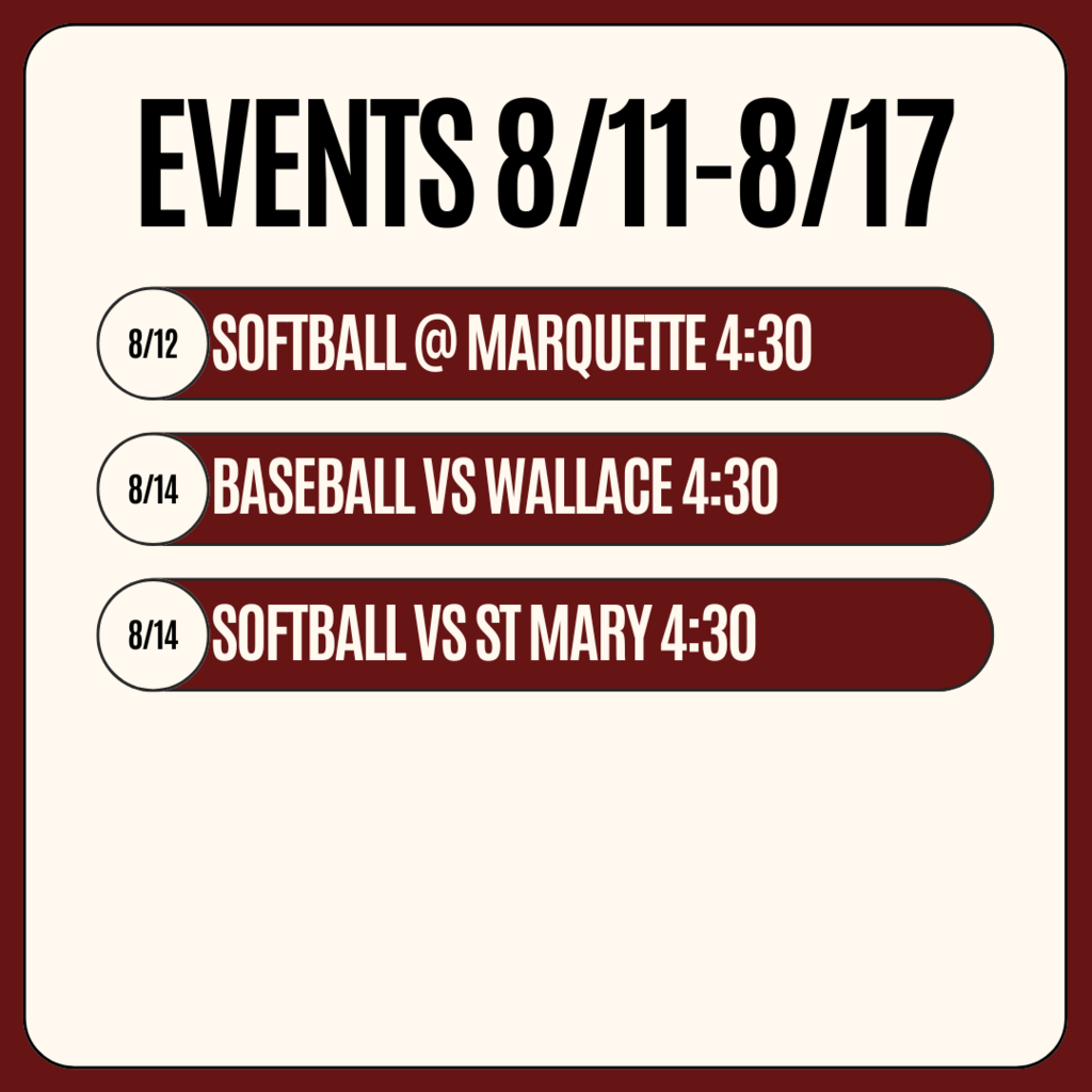 events 8.11-8.17
