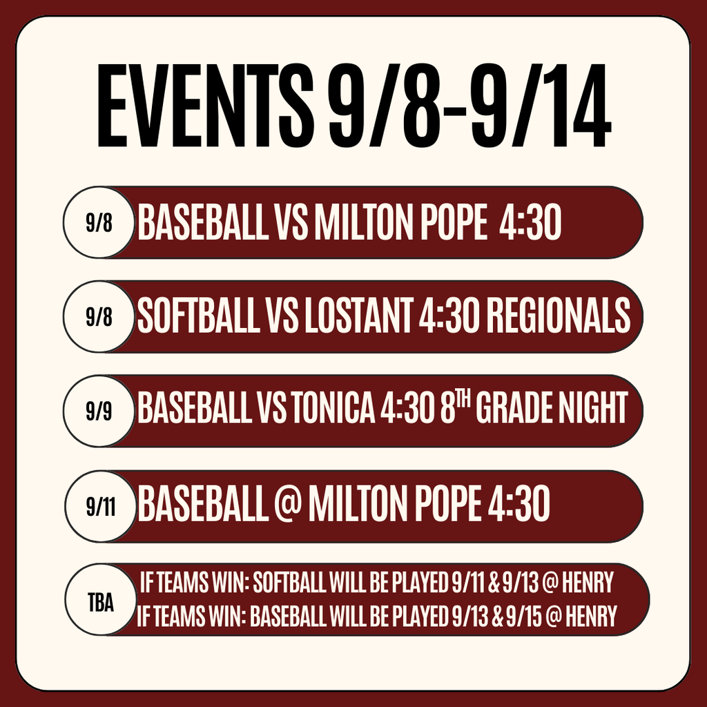 events 9.8-9.14
