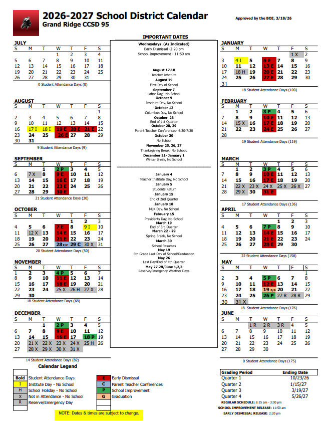 26-27 school calendar
