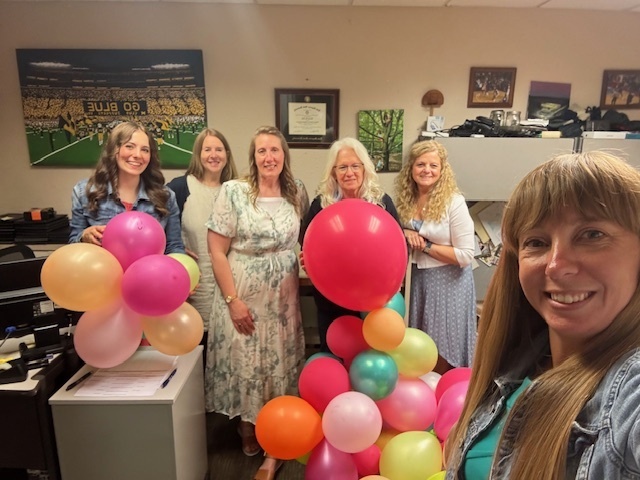 balloons in the office