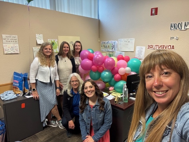 balloons in the office