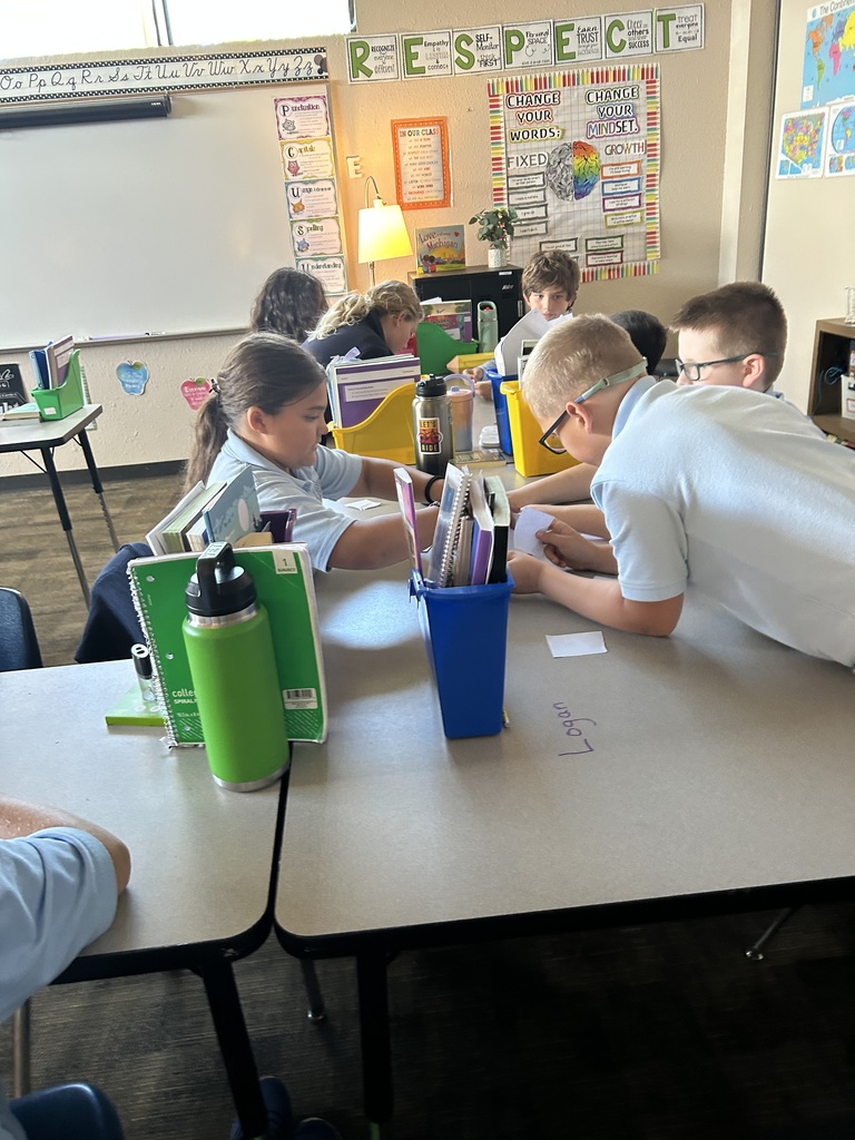students sitting at a table