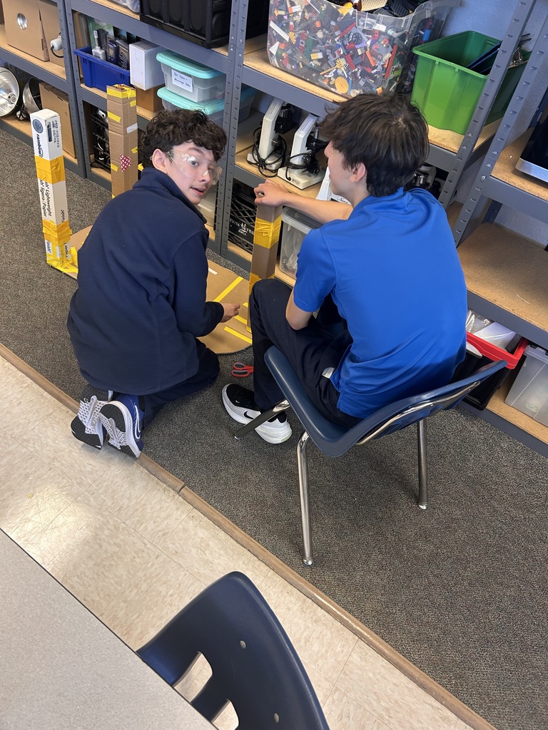 students working on a project