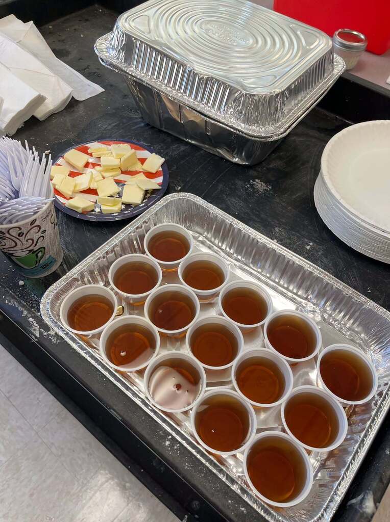 maple syrup and butter