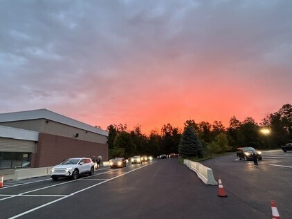 sunrise at school