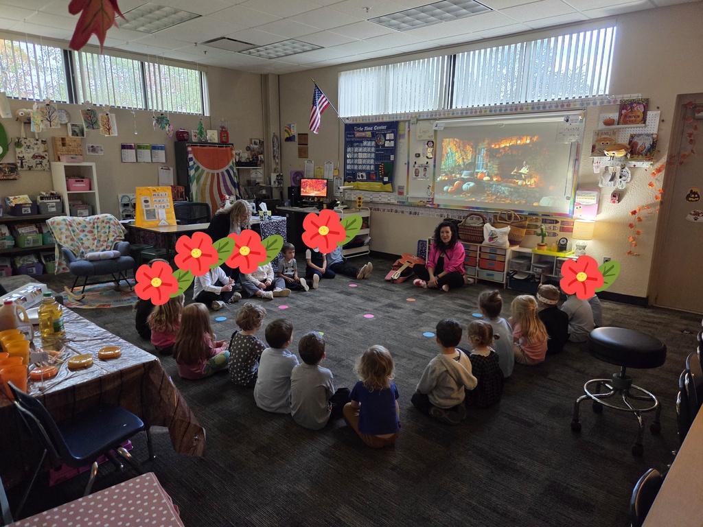 children listening to stories