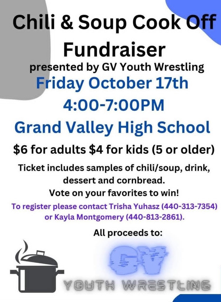 Chili & Soup Cook Off Fundraiser - GV Youth Wrestling