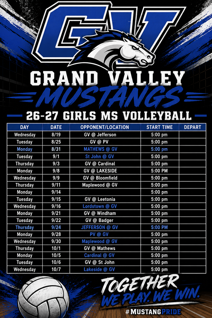 Grand Valley MS Volleyball