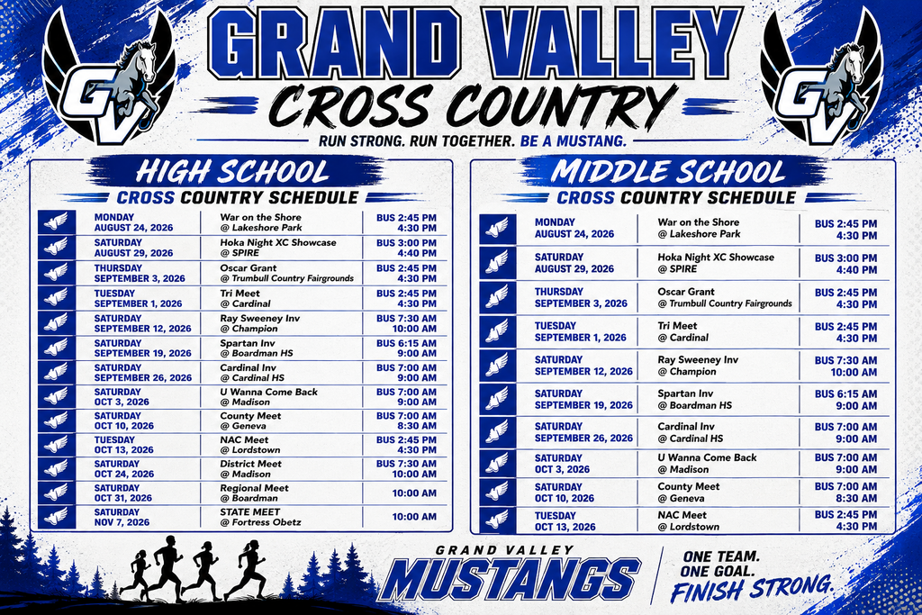 Grand Valley HS & MS Cross Country 