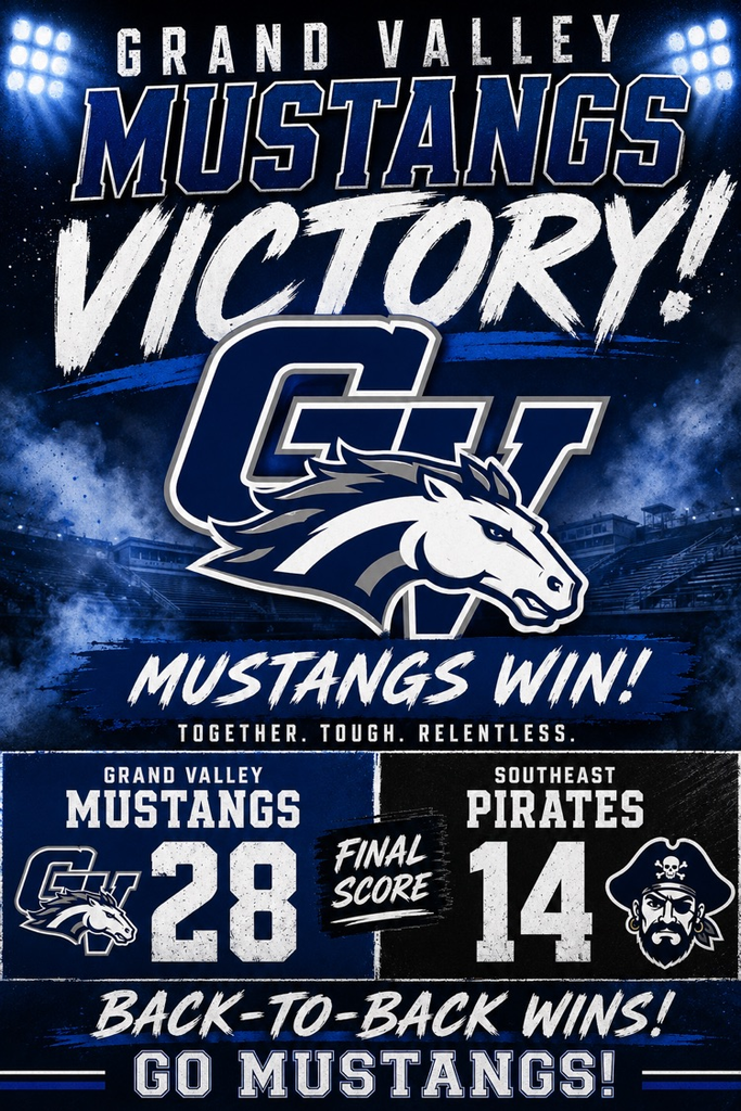 Grand Valley Football with the WIN!