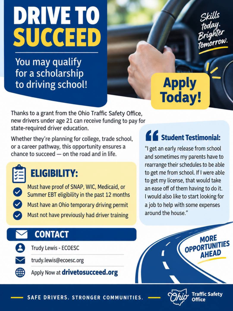 Drive to Succeed program flyer