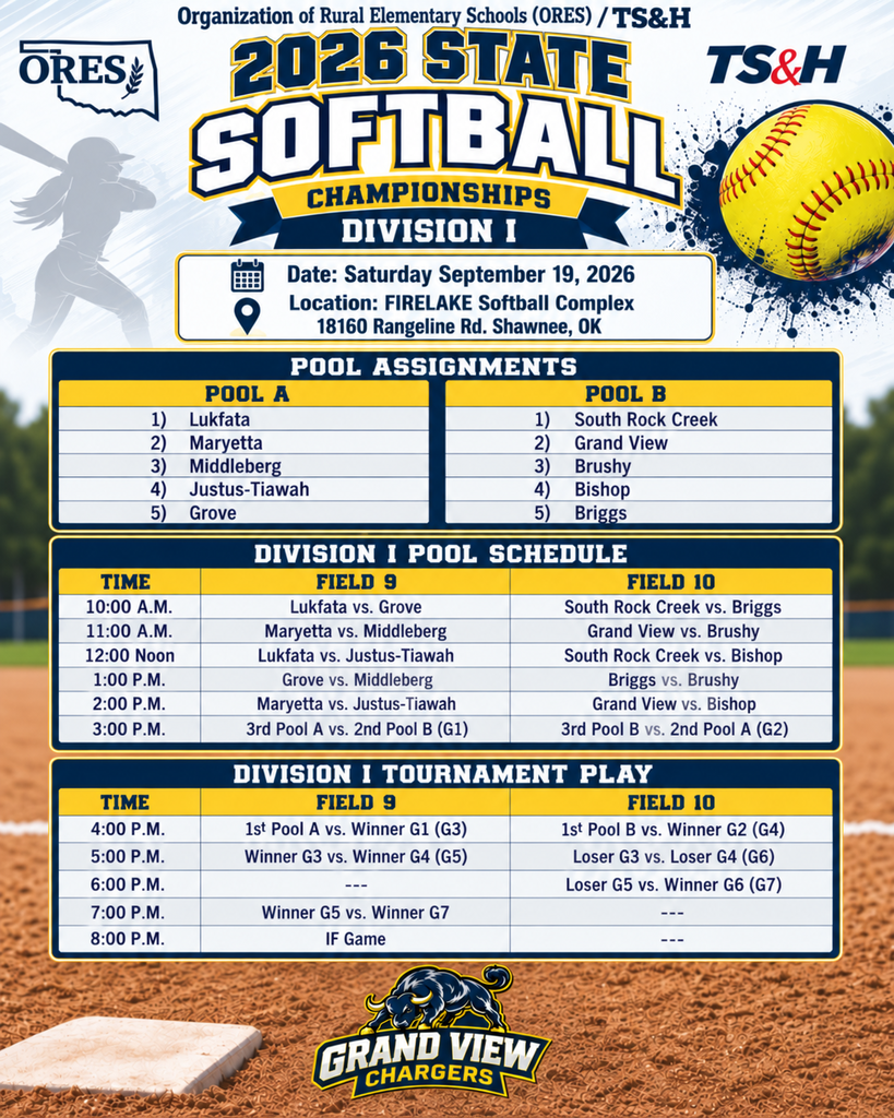 State softball schedule