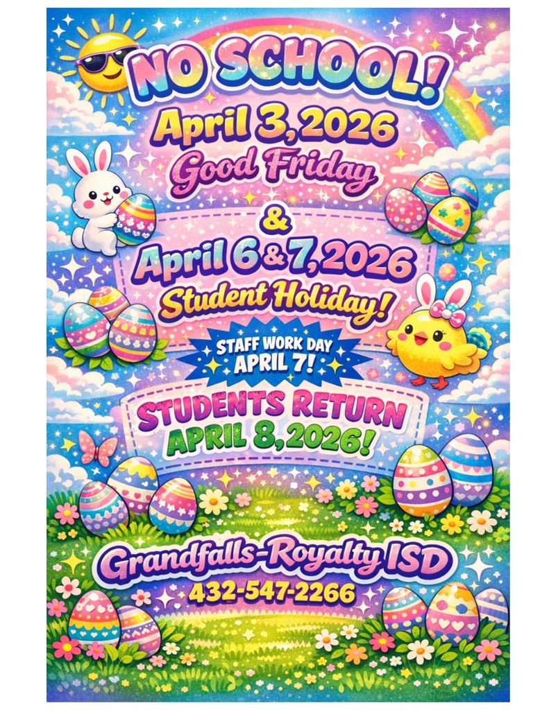 dates for the good Friday and school holiday in april