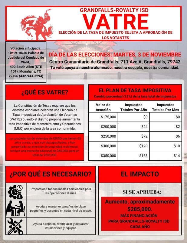 VATRE flyer spanish