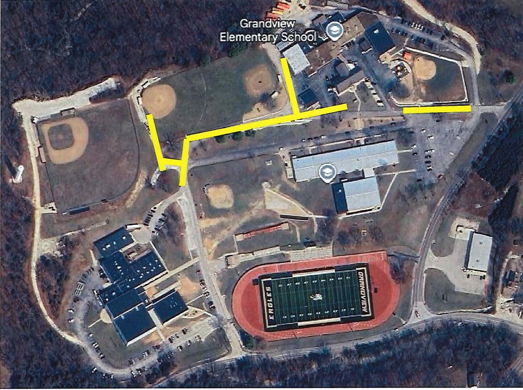 Map showoing safe pla es to park