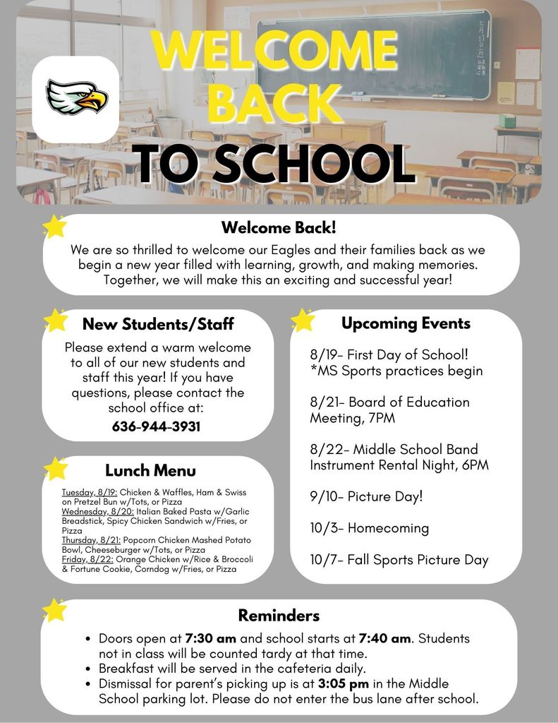 GMS Welcome Back to School Newsletter