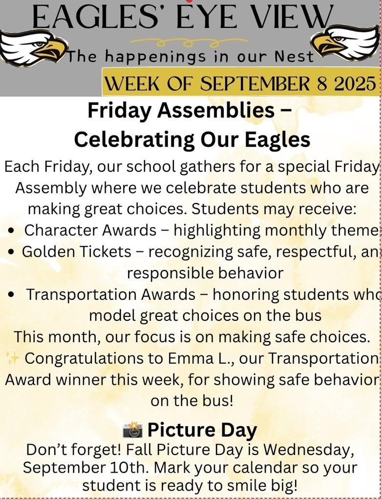 Elementary Newsletter 9/8 page 1
