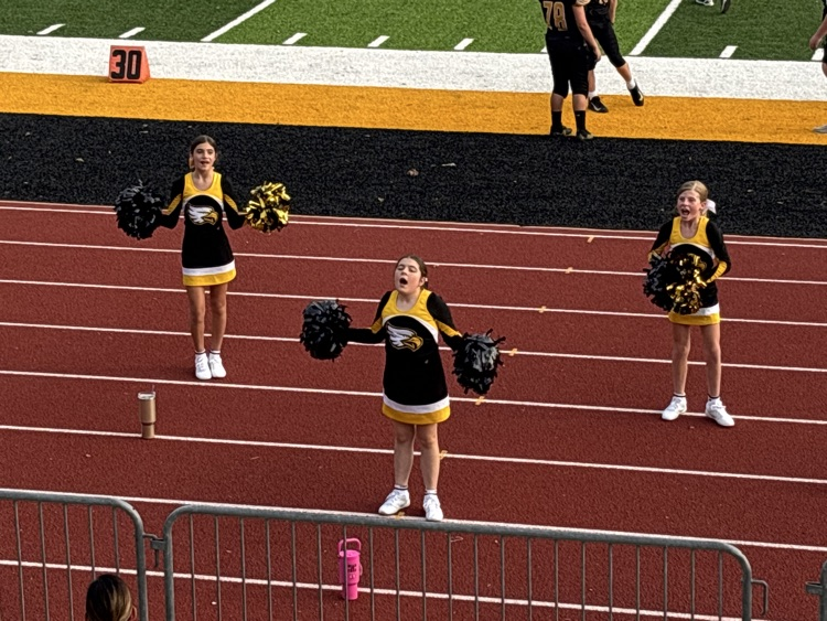first football cheering for the MS season 