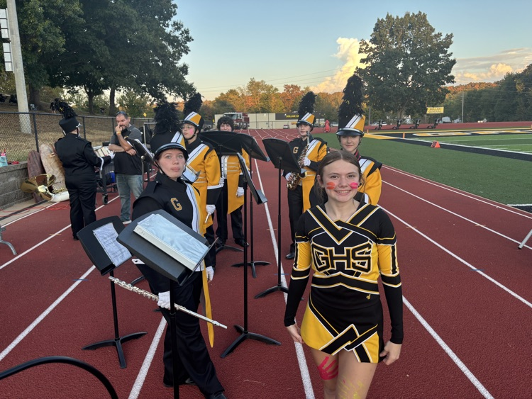 Band preparing for the game