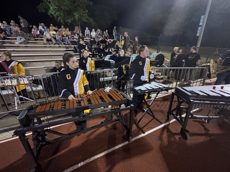 band awaits their cue