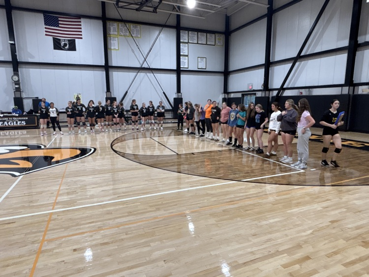honoring the middle school volleyball teams
