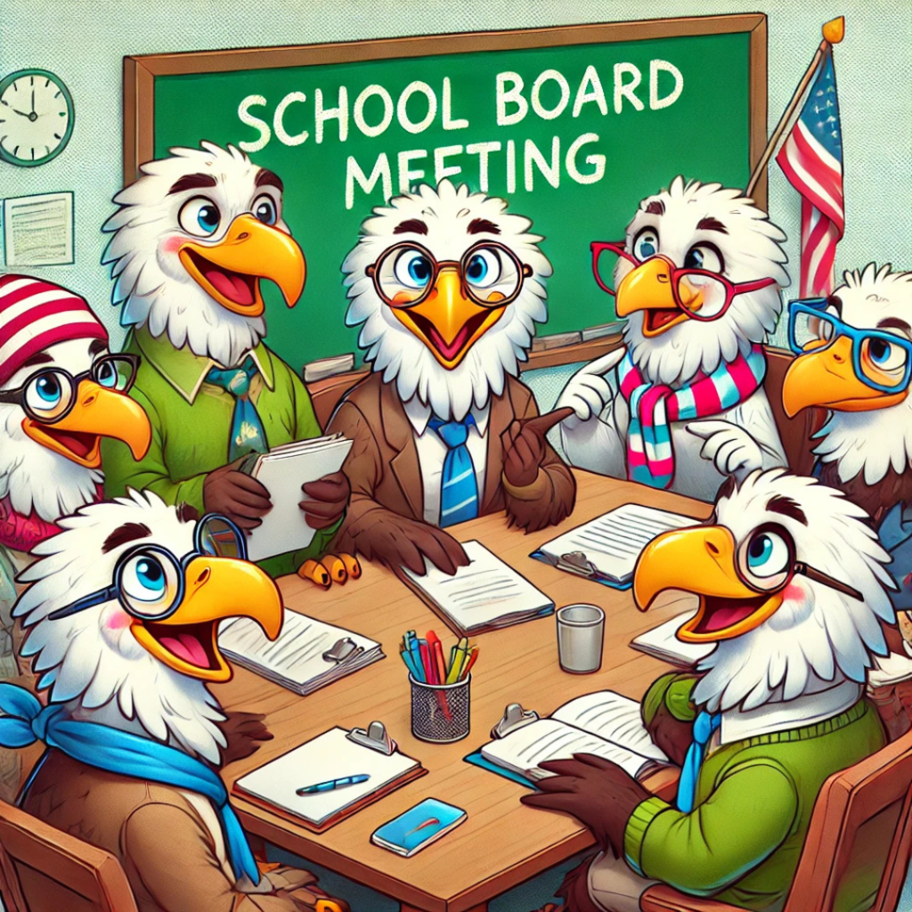 Picture of Eagles around a board table