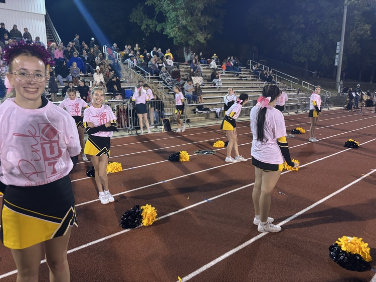 cheer in pink out attire