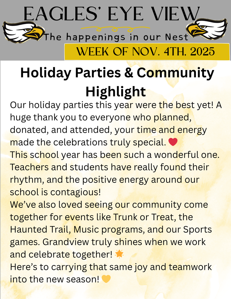 Elementary Newsletter page 1